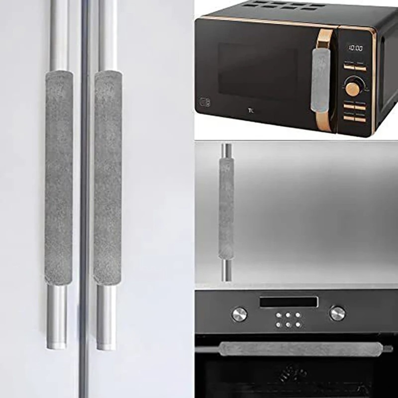 Kitchen Appliances With Red Knobs - 2 adet/takım buzdolabı kapı kulp kılıfı