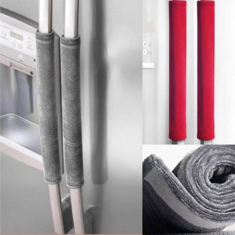 Kitchen Appliances With Red Knobs - 2 adet/takım buzdolabı kapı kulp kılıfı