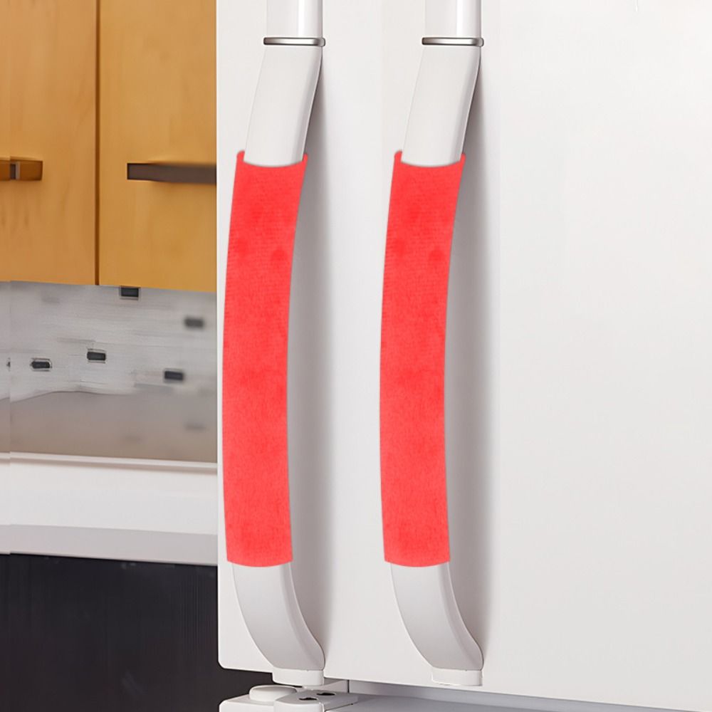 Kitchen Appliances With Red Knobs - 2 adet/takım buzdolabı kapı kulp kılıfı